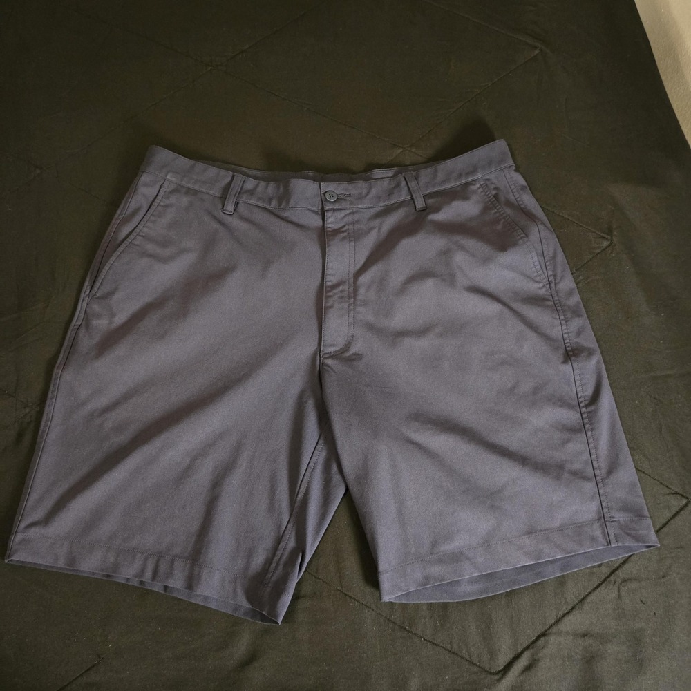 FootJoy Shorts Mens 38 Blue‎ Chino Golf Flat Front Performance Polyester Summer